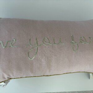 Blush pink pillow